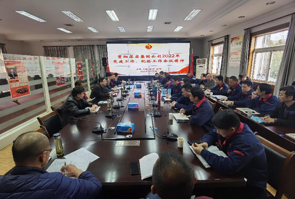 公司召開會議傳達(dá)集團(tuán)公司黨建工作、紀(jì)檢工作會議精神